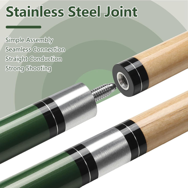 Billard Queue 18 19 20 21 oz, 58" Pool Queue Sticks 13mm Spitzen für Professionelle Billardspieler,