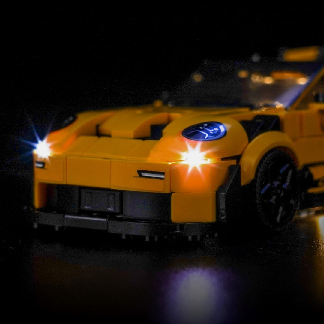 Update Version Licht-Kit Kompatibel mit Lego Porsche 911 GT3 RS Super Car 77239 (Kein Modell), Led B