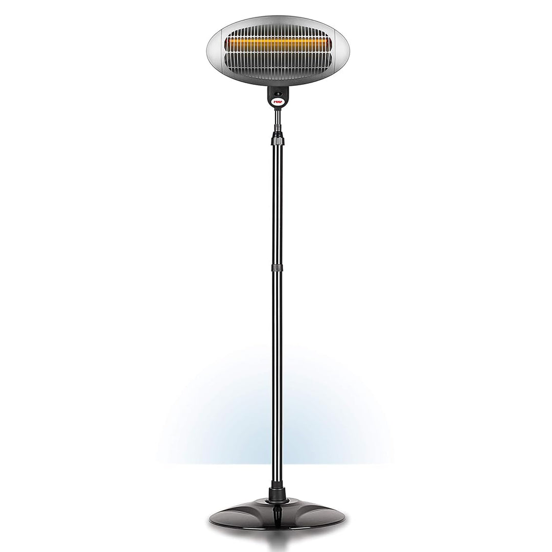 reer Wickeltischstrahler mit Standfuss, 650 Watt, Heizstab mit Splitterschutz