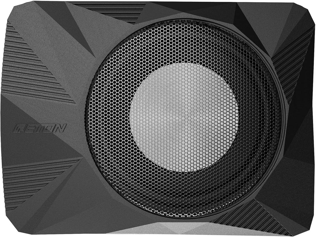 ETON USB 10 AR – sehr kompakter 25 cm / 10 Zoll Untersitz Aktiv Subwoofer für PKWs und Wohnmobile, l