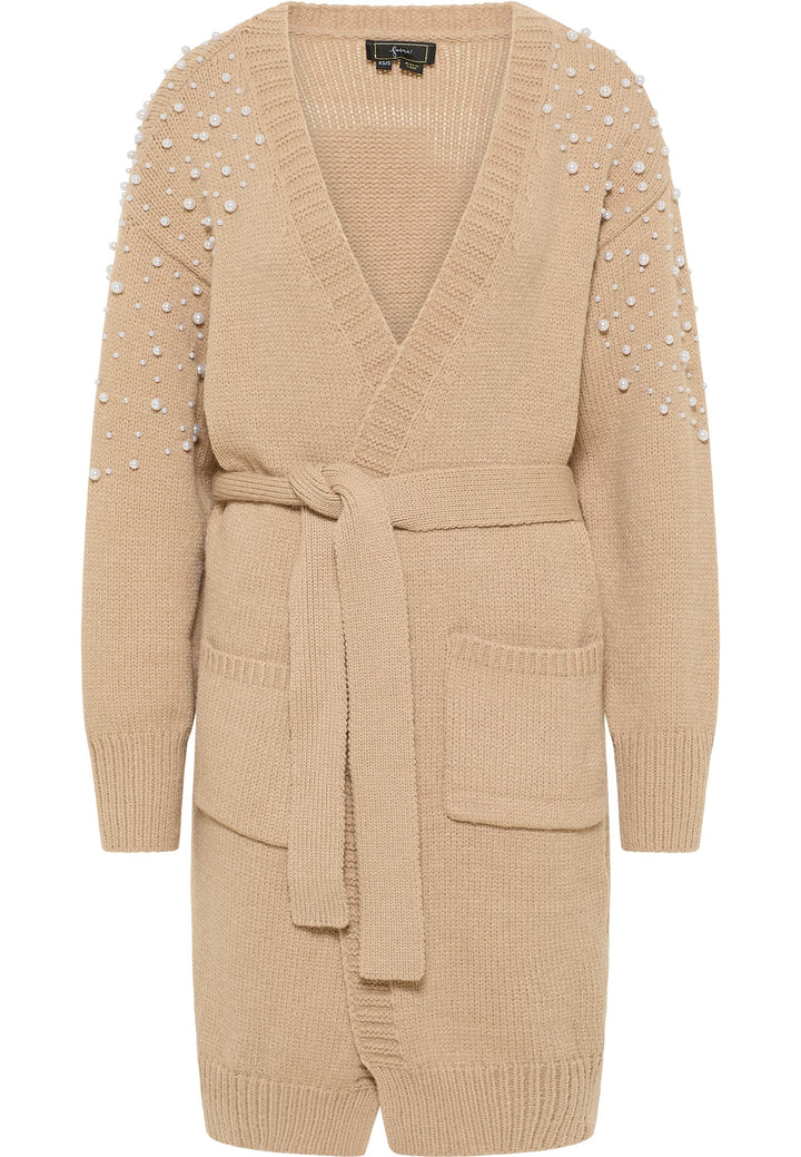 faina Cardigan Damen 11025481 M-L Beige, M-L Beige