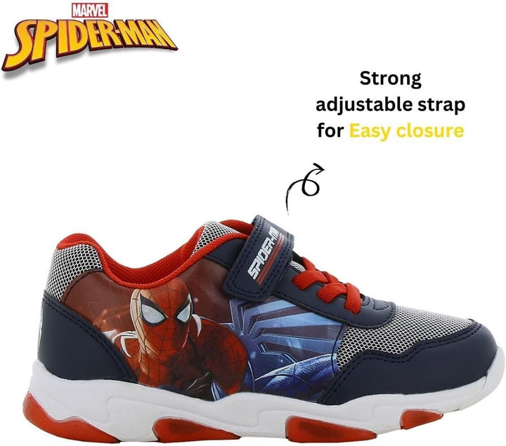 Leomil Paw Patrol Blinkschuhe Schuhe Jungen, Ideal for Schule und Freizeit 26 EU Blau Rot 795, 26 EU