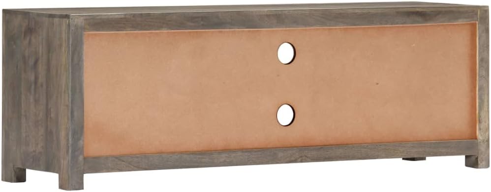 vidaXL Mangoholz Massiv TV Schrank Mit Rautenmuster TV Möbel Tisch Lowboard Fernsehtisch Fernsehschr
