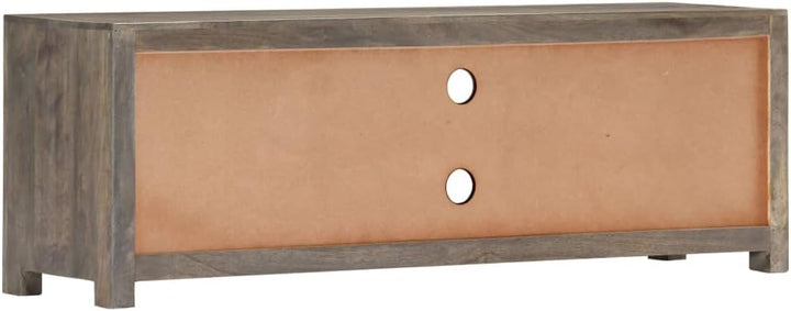 vidaXL Mangoholz Massiv TV Schrank Mit Rautenmuster TV Möbel Tisch Lowboard Fernsehtisch Fernsehschr