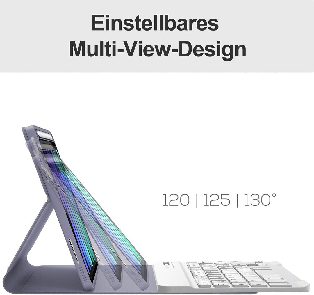 IVEOPPE Tastatur für iPad mini 7 (A17 pro) 2024 / Mini 6 2021, Hülle mit Tastatu Magnetisch Bluetoot