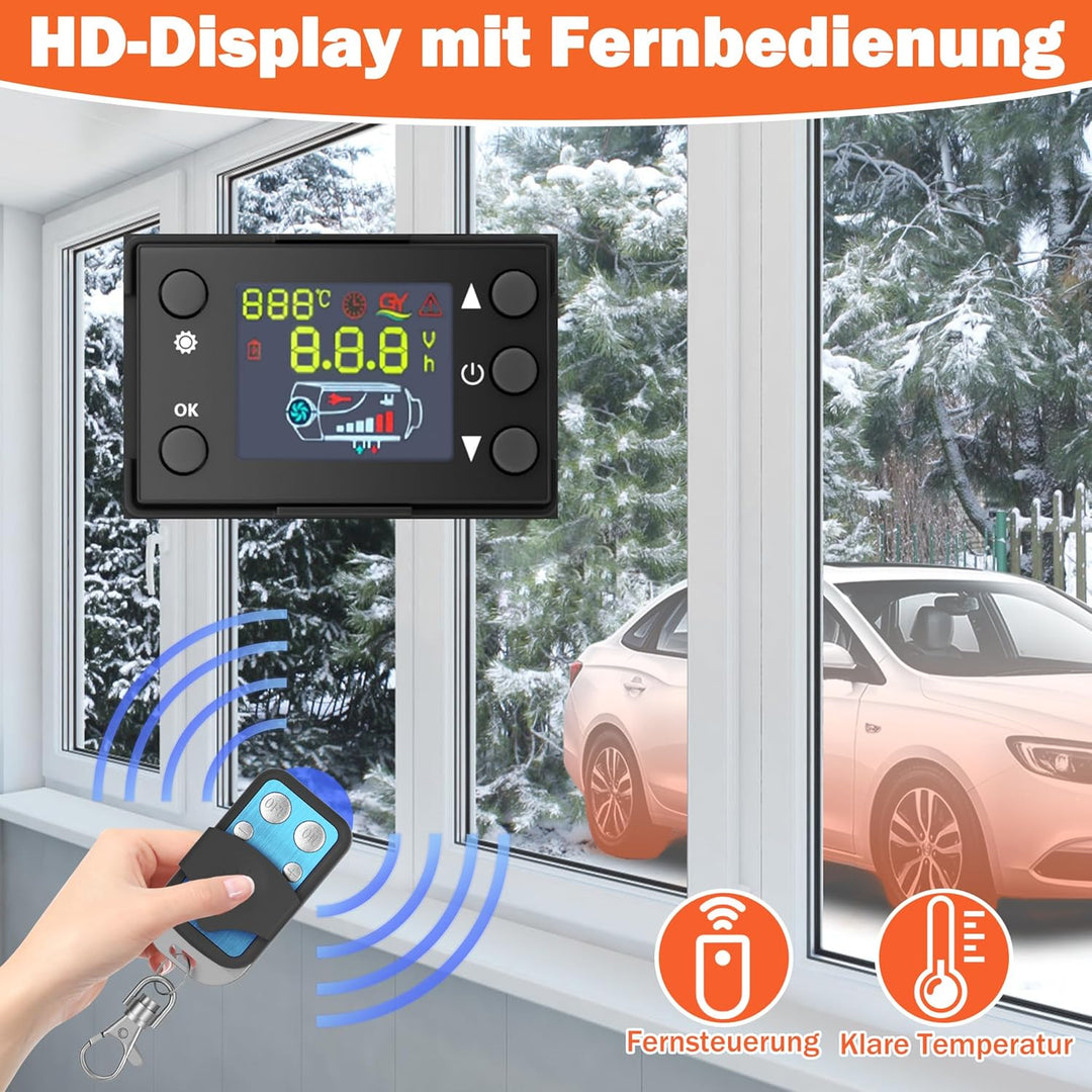 UISEBRT 12V Diesel Standheizung 8kw, Standhezung Dieselheizung Diesel Lufterhitzer, Air Diesel Heizu