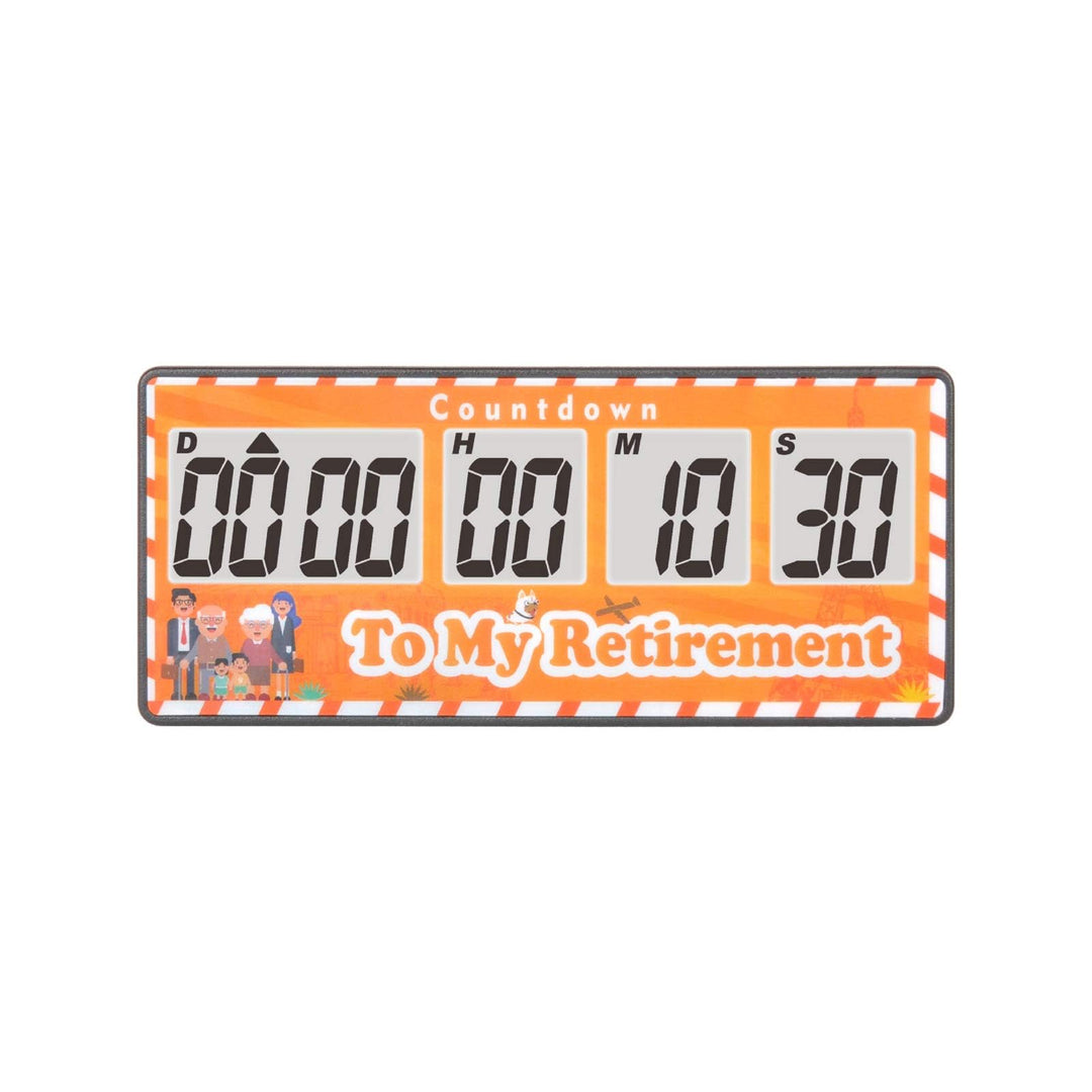 Jayron Retirement Timer 9.999 Tage Digitale Countdown-Uhr Laute Alarme,Magnet Adsorption Stoppuhr Ti