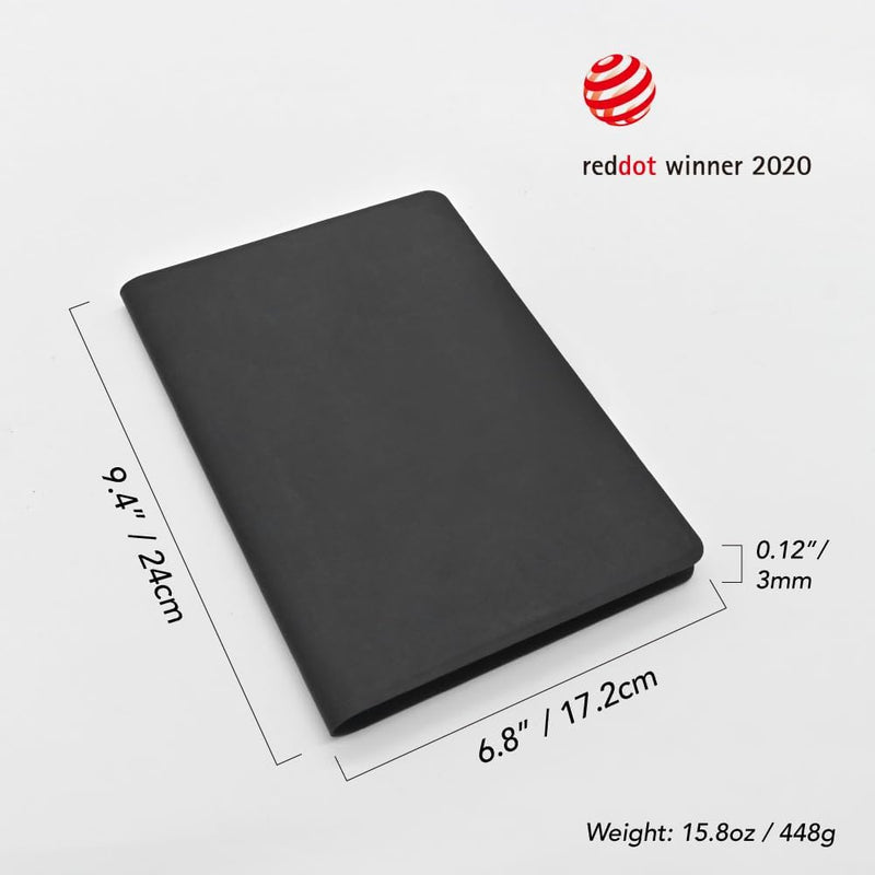 LHiDS Schreibmappe DIN A5 Klemmbrett Mappe, Multifunktionale Magnettafel mit Visitenkarte Halter, St
