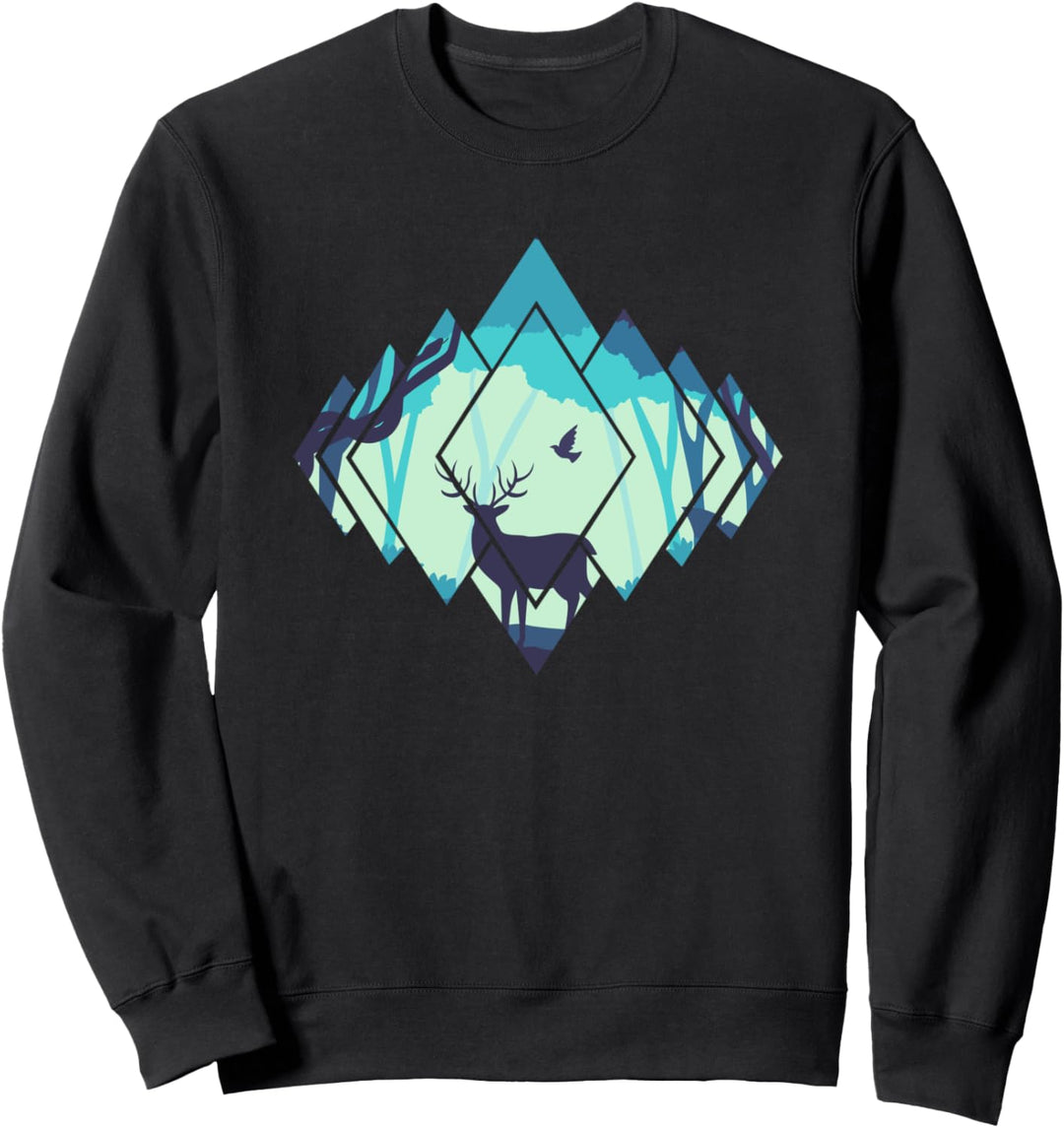 Outdoor Wald Bäume Natur Tiere Sweatshirt