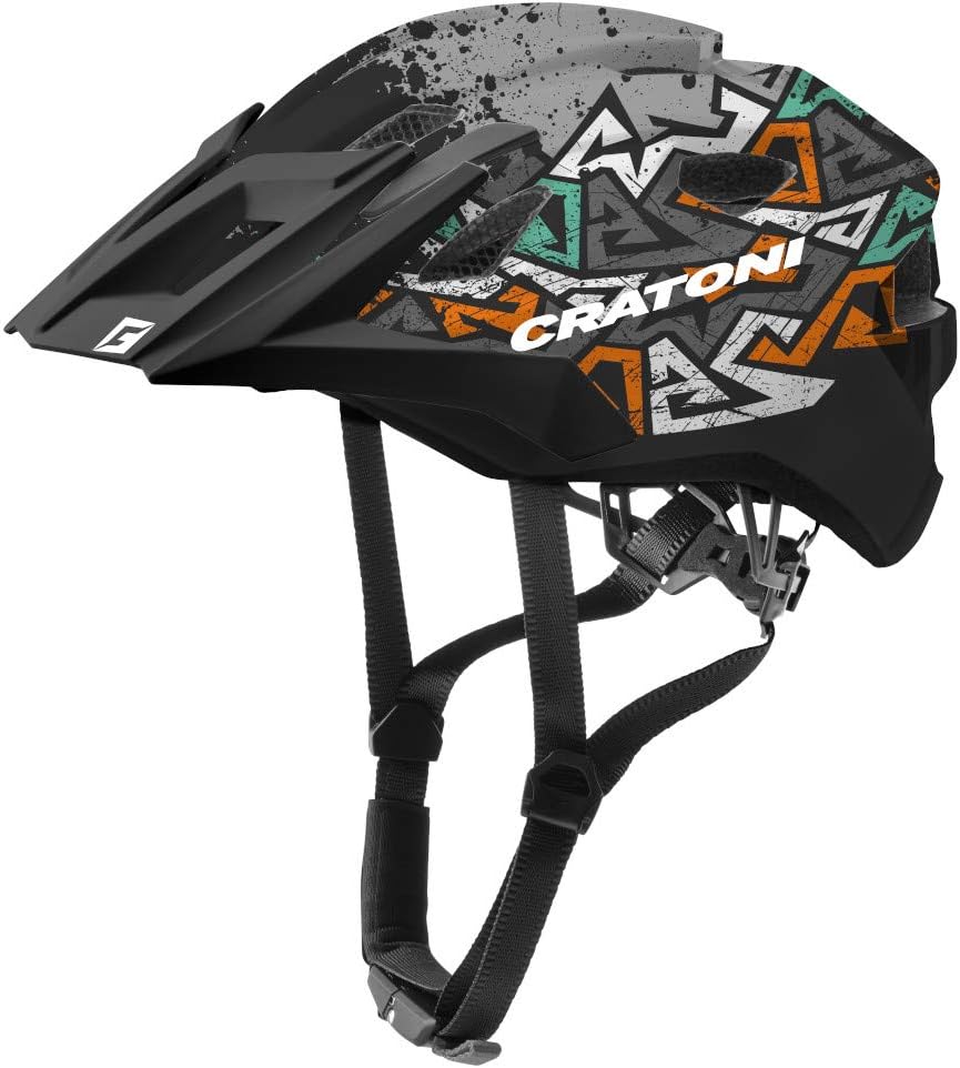Cratoni Allride Junior Jugend Fahrradhelm Kinderhelm Allround wildes anthrazit Uni (53-59 cm), wilde