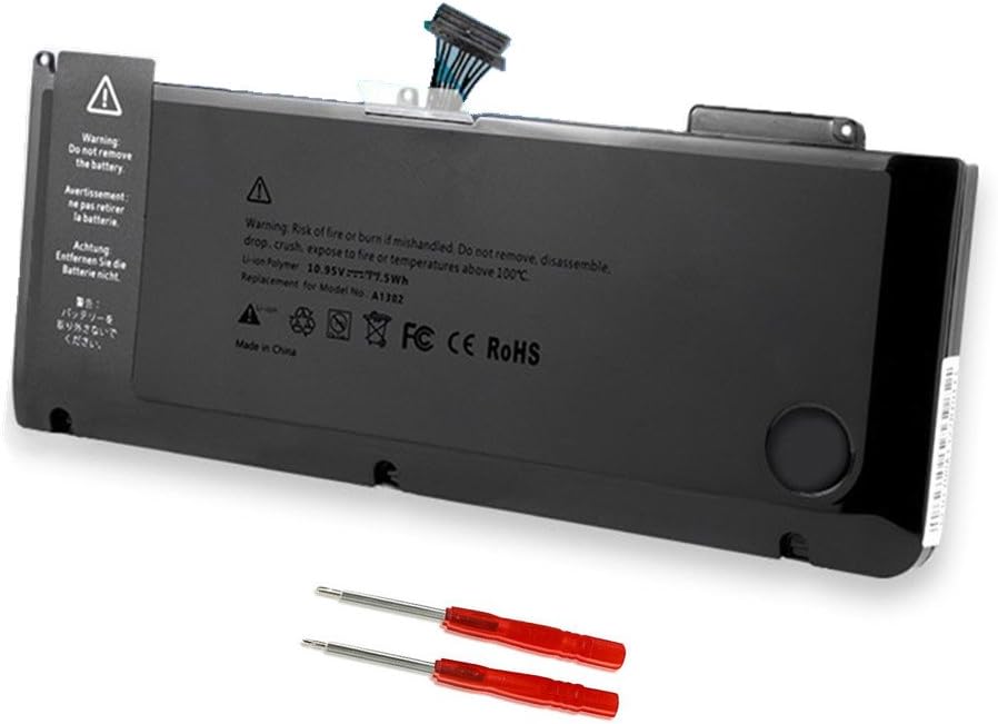 7XINbox 10.95V 7000mAh/77.5Wh A1382 Laptop Akku kompatibel mit MacBook Pro 15'' i7 A1286 Early 2011