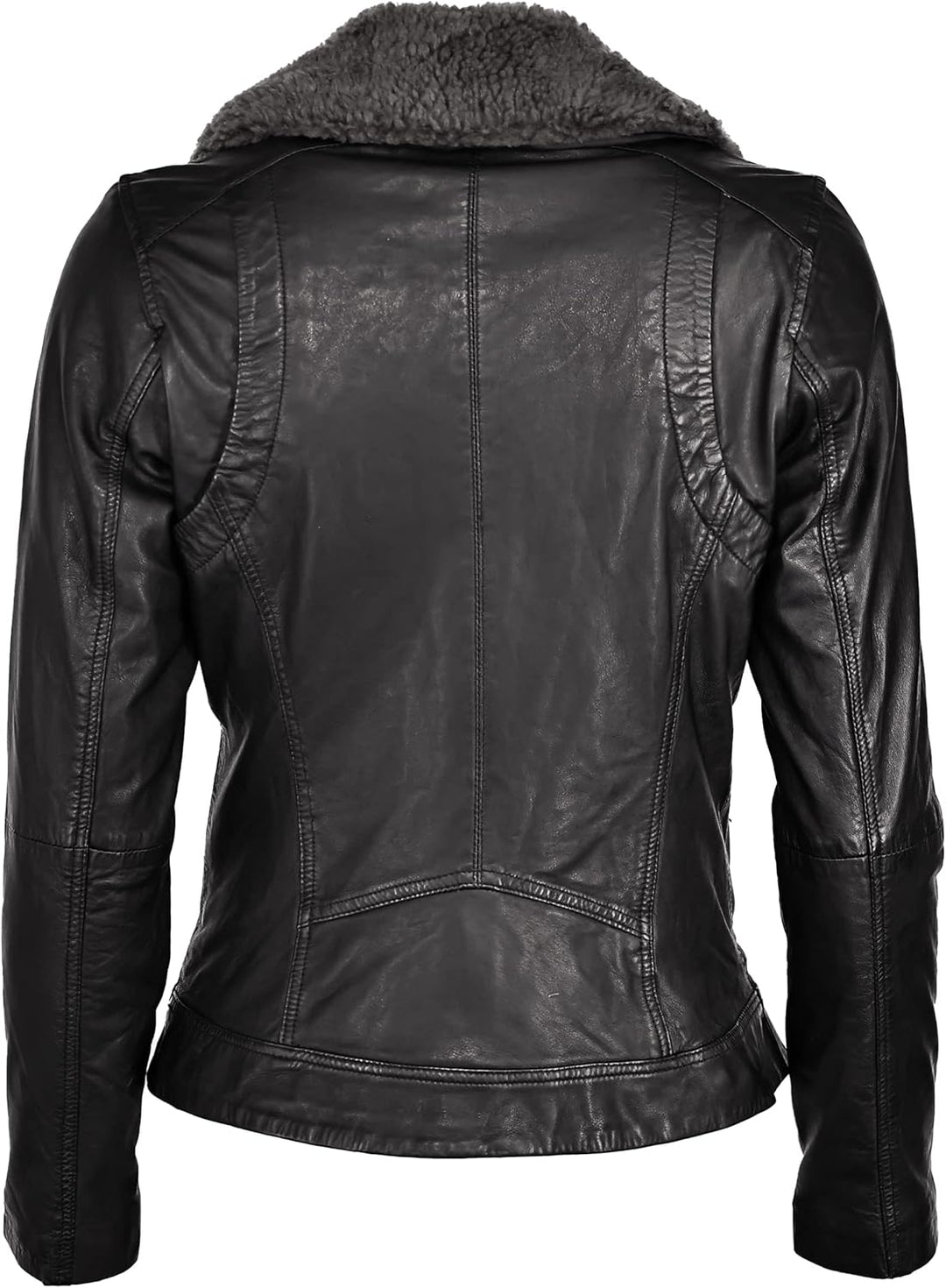 MUSTANG Damen Lederjacke 3102136 XL Schwarz, XL Schwarz