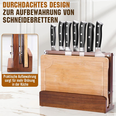 ENOKING Spitzenklasse Plus Messerblock Magnetisch, Magnetischer Messerblock mit Schutz, Hochwertiges