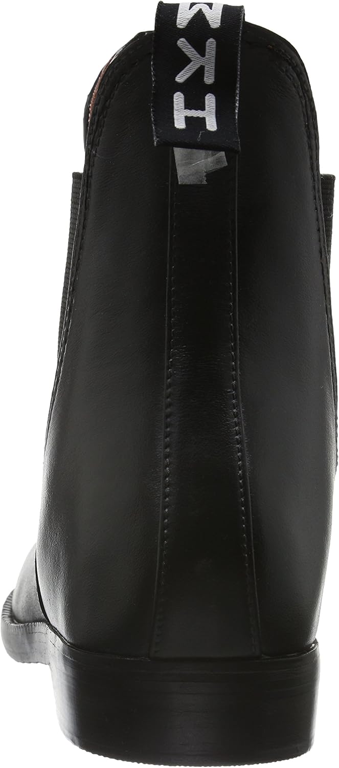 HKM Herren Jodhpurgummistiefel-Soft/Weit-mit Elastikeinsatz, Schwarz, 33 33 EU 9100 Schwarz, 33 EU 9