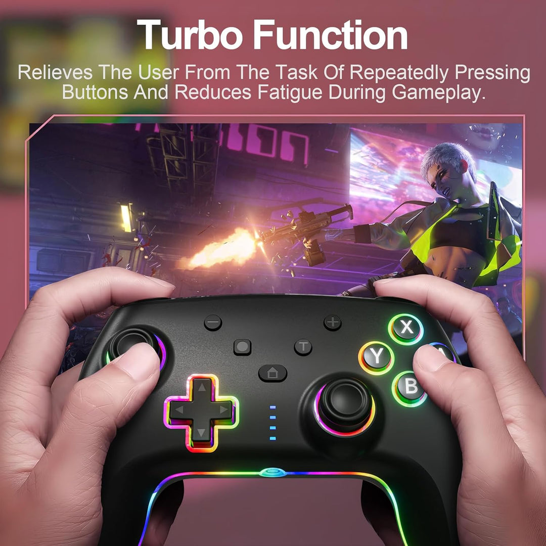 GEEKHAVE Switch Controller, wiederaufladbarer Remote Wireless Switch Lite Controller Gamepad Joypad