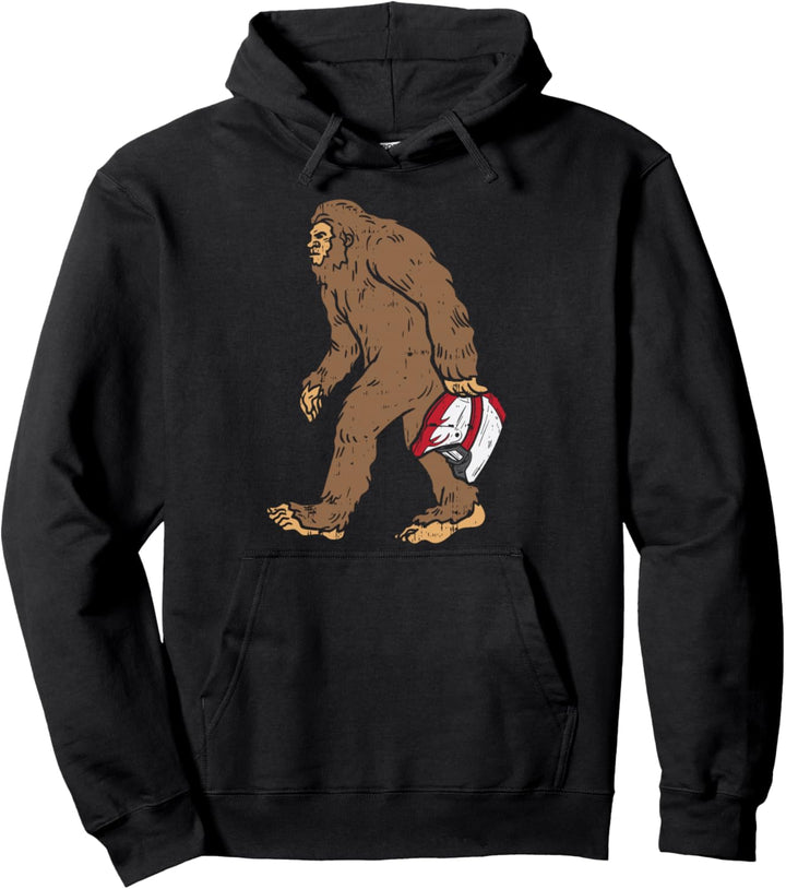 Bigfoot Sasquatch Motocross Funny Dirt Track Racing Gift Pullover Hoodie