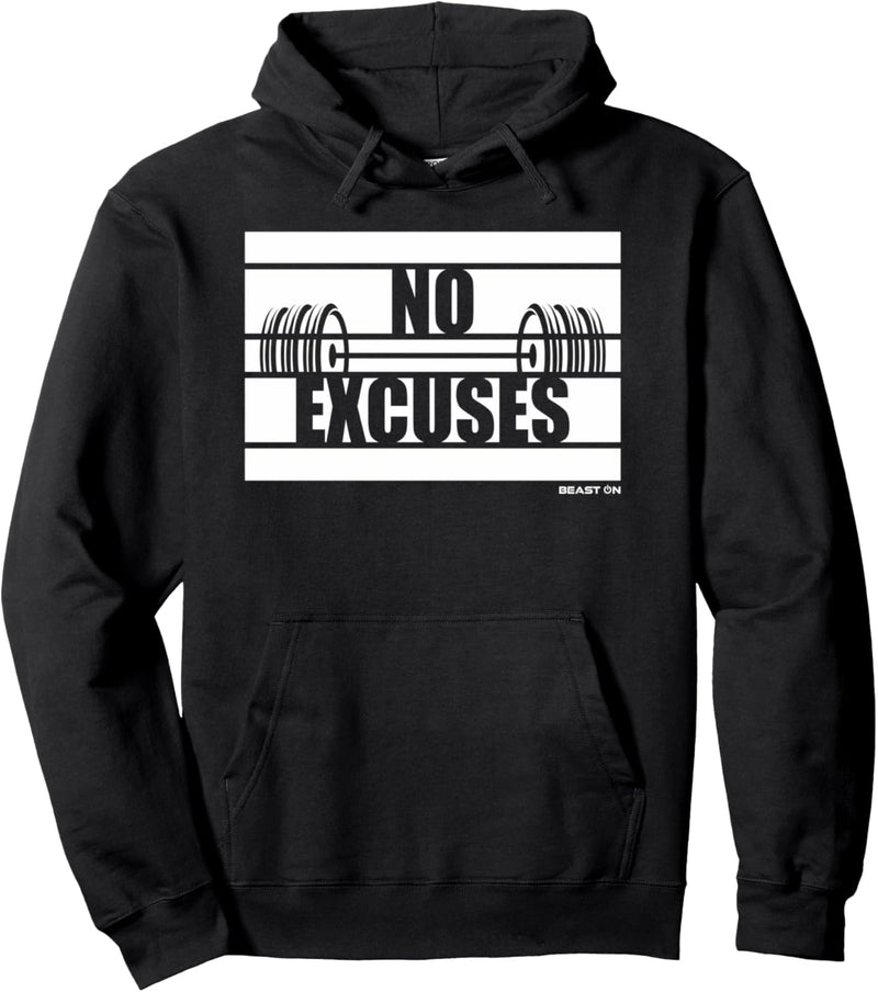 No Excuses Gym Keine Entschuldigungen Fitness Motivation Pullover Hoodie