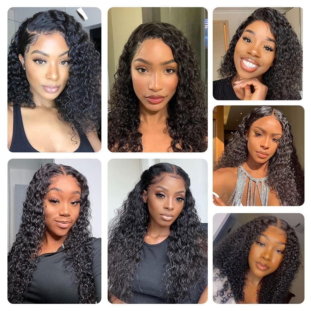 Deep Wave Human Hair Bundles Virgin Hair 100% Unprocessed Human Hair Extensions Double Weft Curly Ha