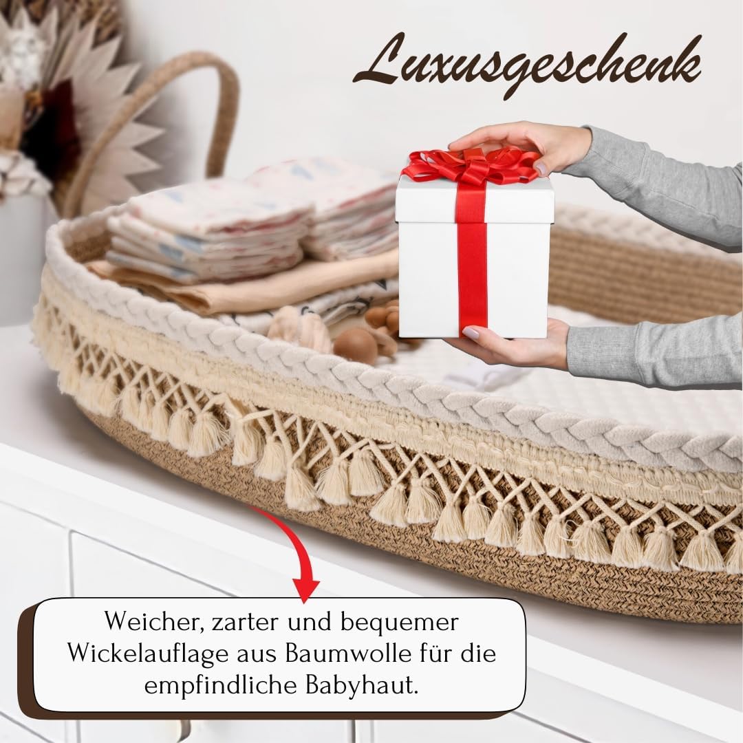 SEBRAM wickelkorb baby - moseskorb, wickelauflage malm kommode, wickelaufsatz hemnes, wickelunterlag