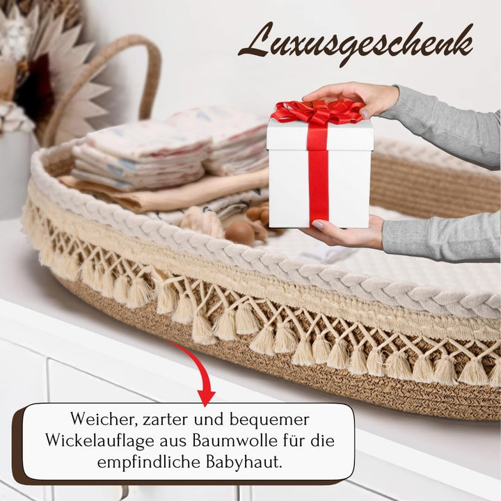 SEBRAM wickelkorb baby - moseskorb, wickelauflage malm kommode, wickelaufsatz hemnes, wickelunterlag