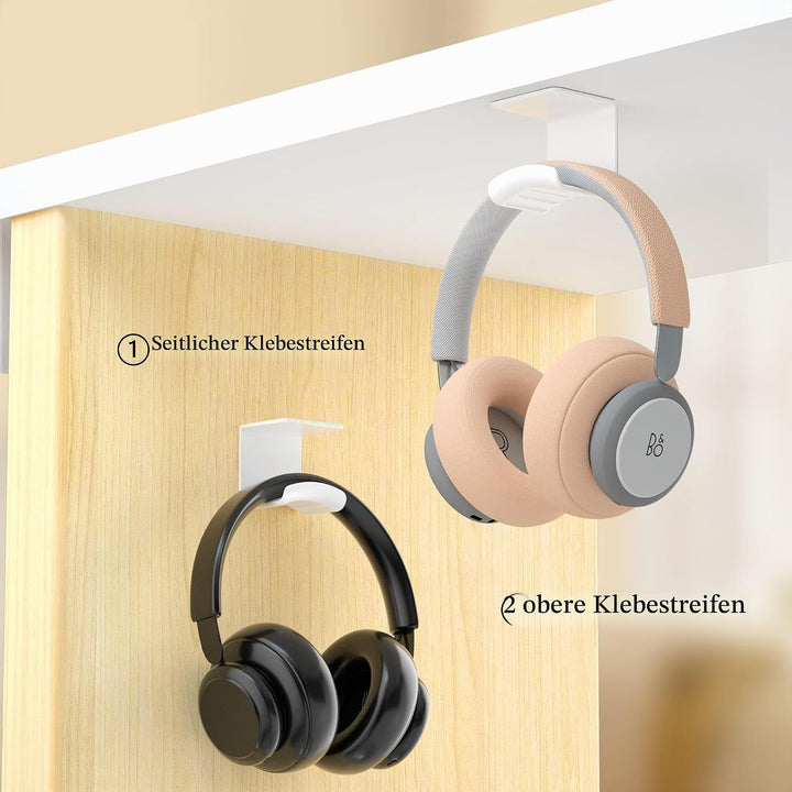 Cozycase Universal Headset Halterung Tisch - 2 Stück Kopfhörer Halter Wandhalterung Holder mit stark