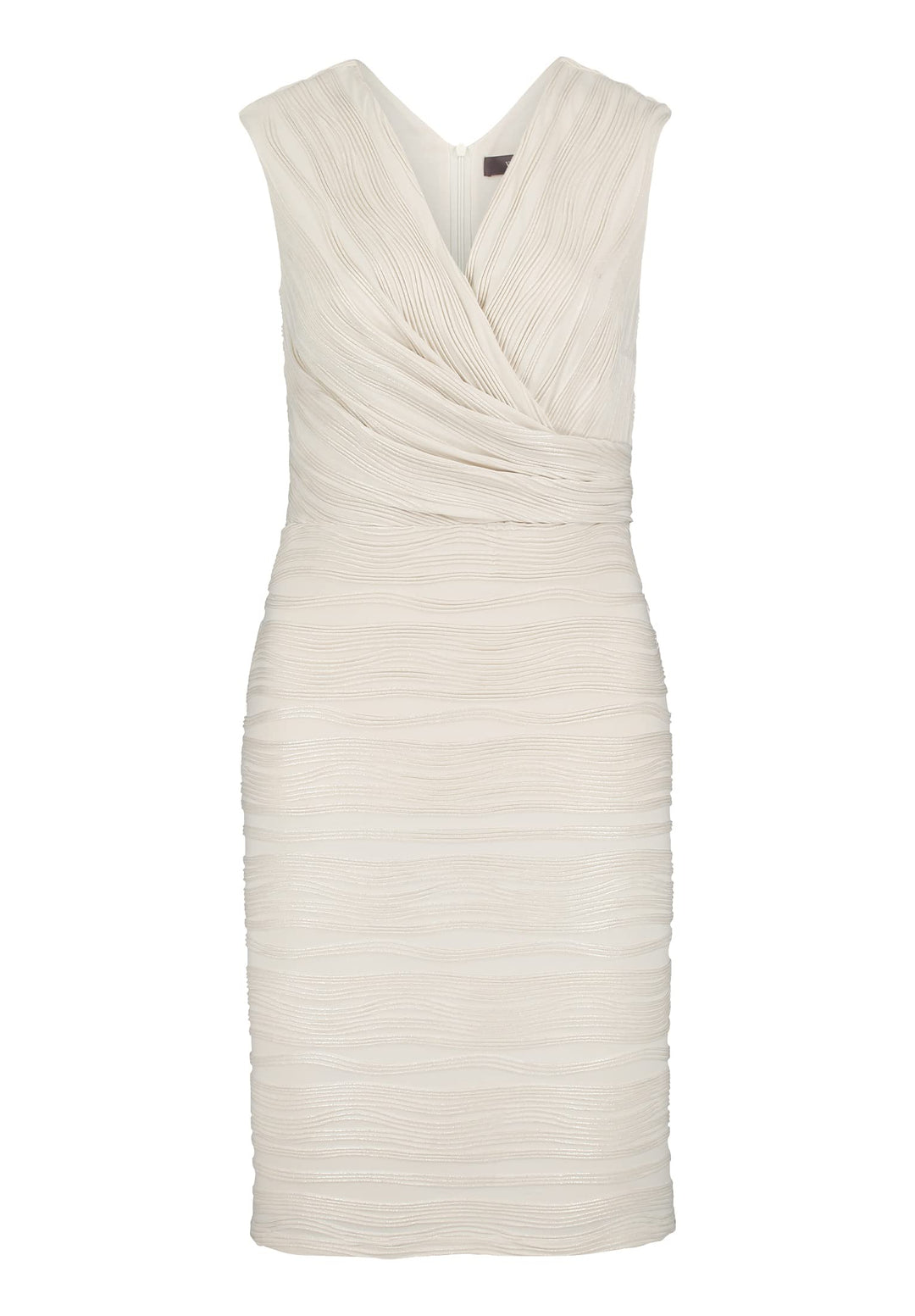 Vera Mont Damen 0192/4855 Kleid 46 Crema/Oro., 46 Crema/Oro.