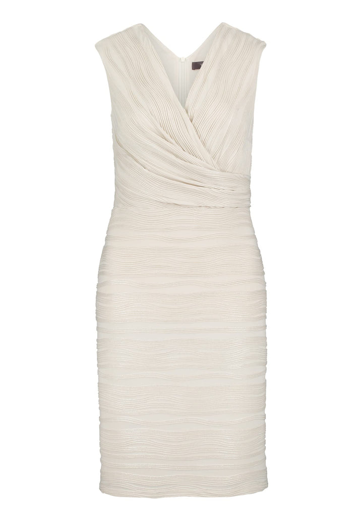 Vera Mont Damen 0192/4855 Kleid 46 Crema/Oro., 46 Crema/Oro.