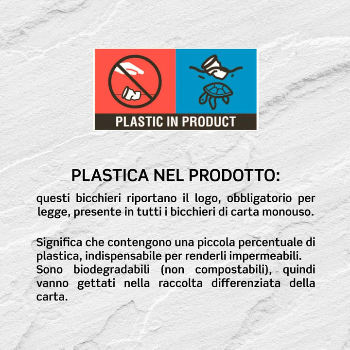 1000 Gläser aus Papier, für Kaffee, 65 ml, biologisch abbaubar, Einweg-Made in Italy, Asporto-Gläser