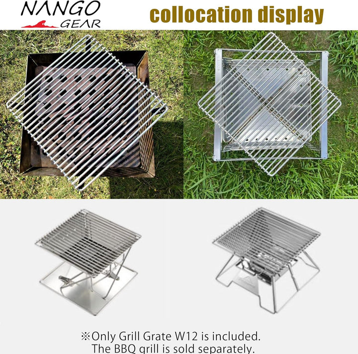 NANGOGEAR 304 Edelstahl 33 Zoll Grillrost Grillrost W12