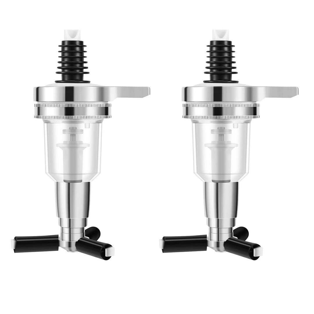 2 StüCke 45Ml/ 1.5Oz Bar Butler Wand DüSe Shot Dispenser für Drehbaren Liquor Flaschen Halter