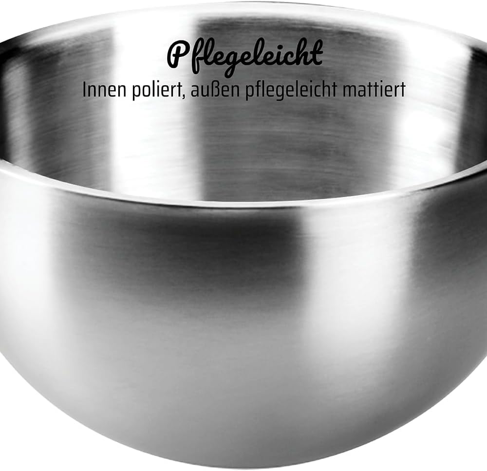 GSW Stahlwaren GmbH mit Deckel 22cm, Silber, 22cm