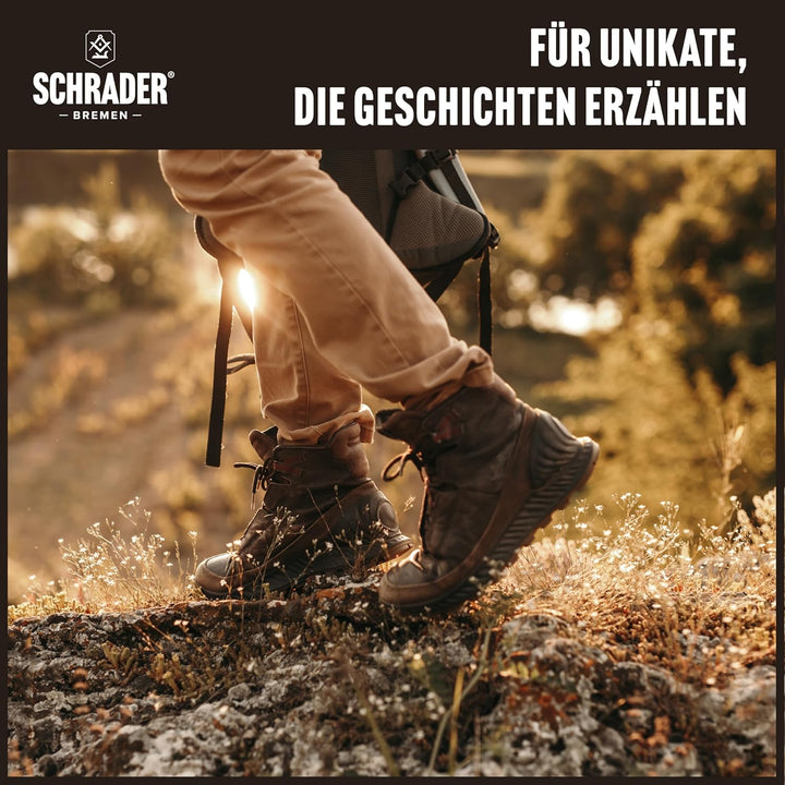 SCHRADER Wanderstiefel Pflegeset - Lederpflege für strapazierte Lederschuhe - Lederfett sorgt für wa