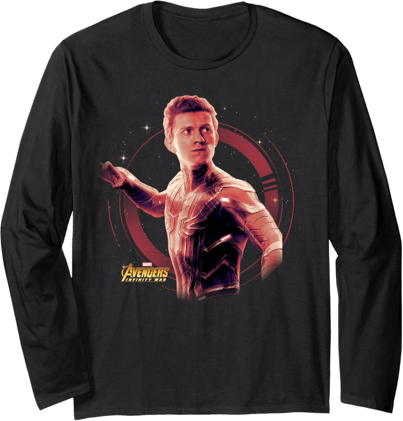 Marvel Avengers: Infinity War Spider-Man Tech Portrait Langarmshirt