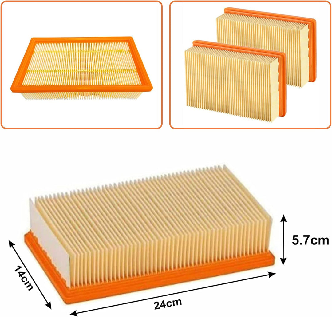 Flachfaltenfilter Filter passend für original Kärcher NT 25/1 Ap, NT 35/1 Ap, NT 35/1, NT 45/1, NT 5