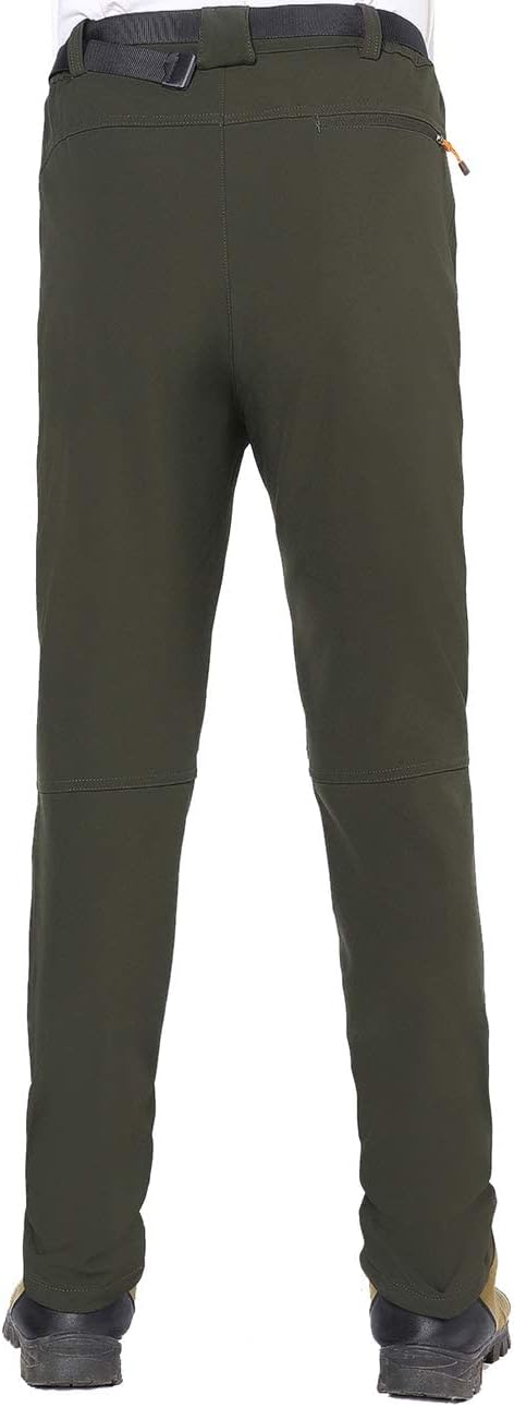 BenBoy Herren Wanderhose Wasserdicht Softshellhose Outdoorhose Winddicht Warm Gefüttert Skihose Snow