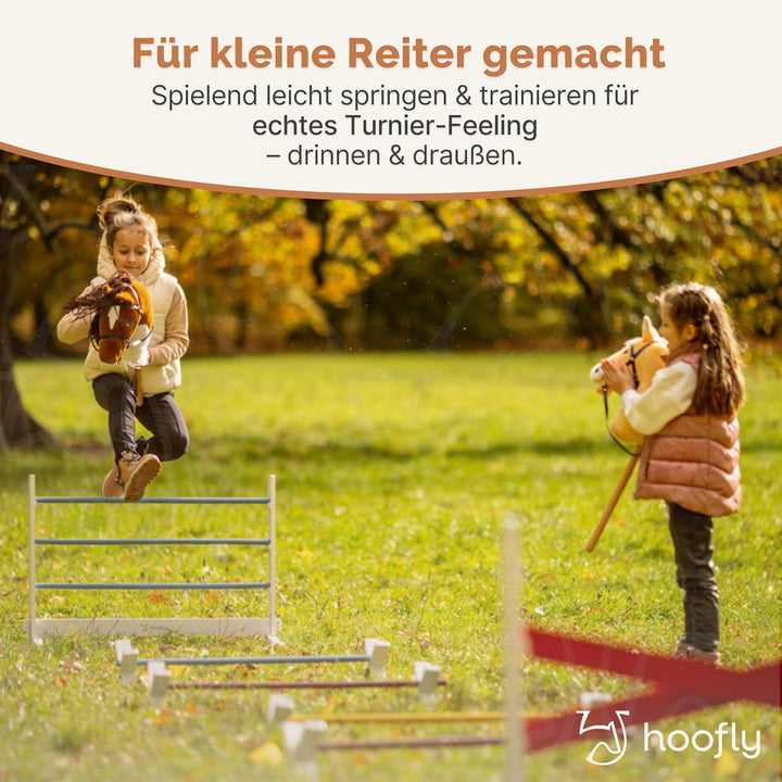 Hobby Horse Hindernisse Set – 2 Steilsprünge & 1 Cavaletti/Hindernisse Hobby Horsing Zubehör & Hürde
