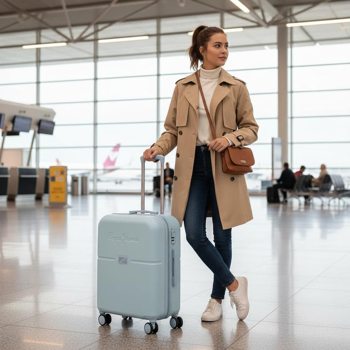 Pepe Jeans Akzent Koffer, Maleta Blau, Blau