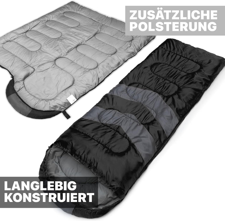 MalloMe Schlafsack Outdoor - Schlafsack Erwachsene und Kinder - Schlafsack Winter, Schlafsäcke, Camp
