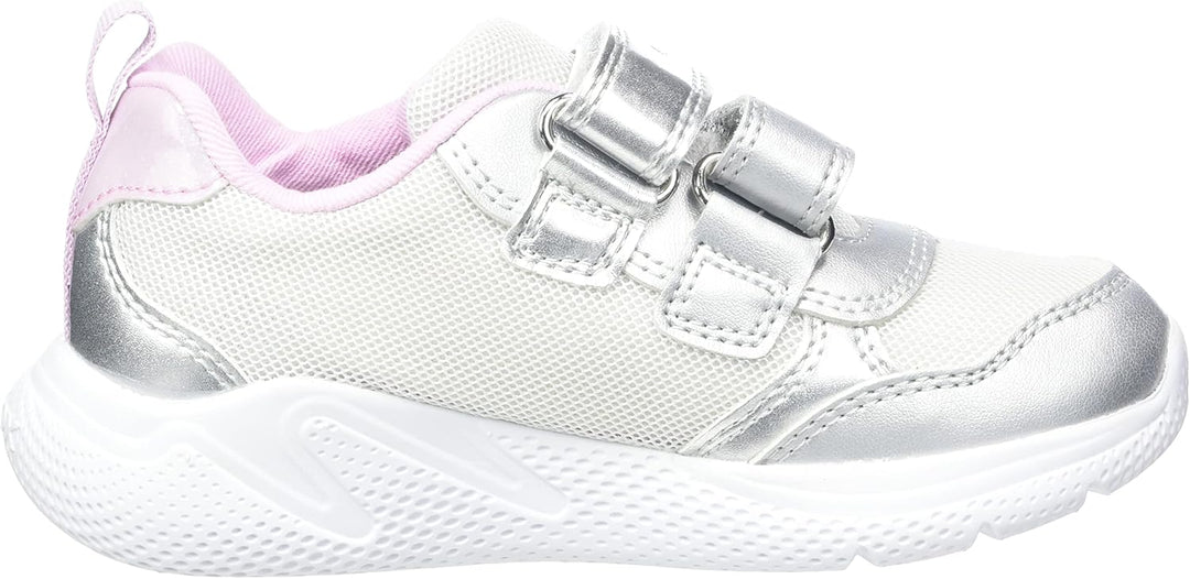 Geox Mädchen B Sprintye Girl A Sneakers 20 EU Silver Pink, 20 EU Silver Pink