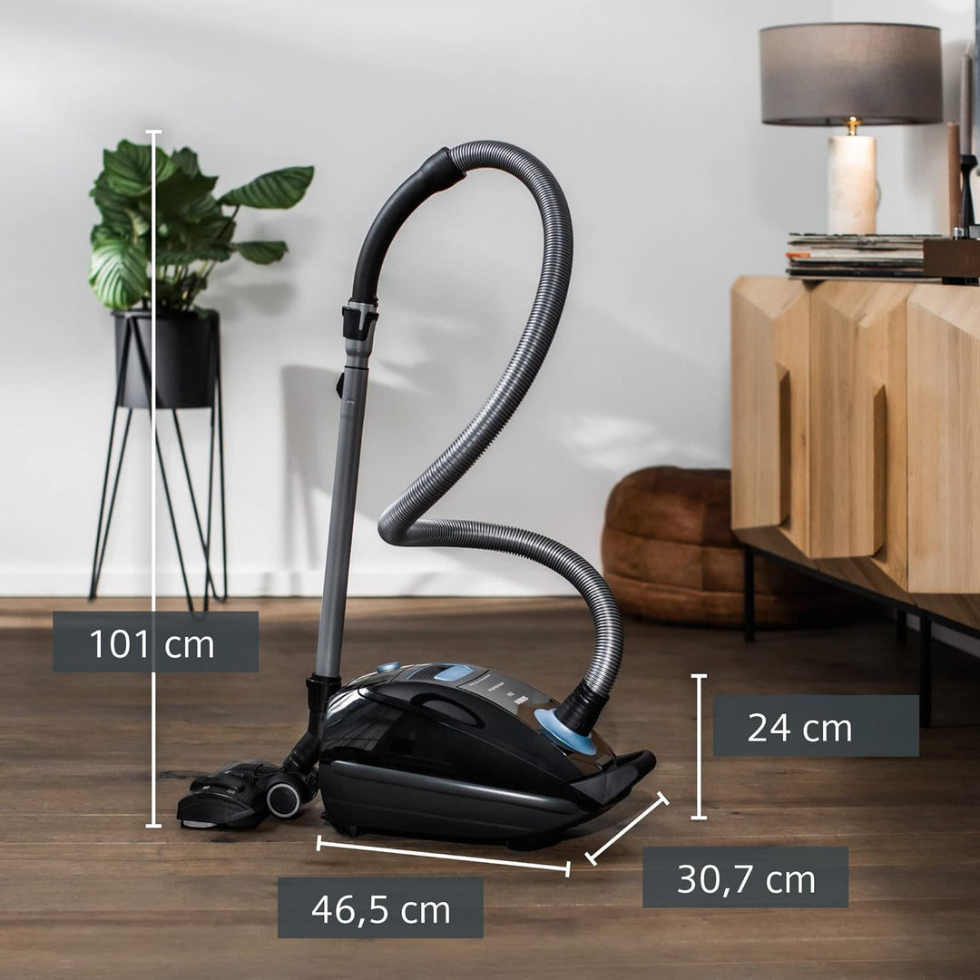 Siemens Staubsauger mit Beutel Q5.0 extreme silencePower VSQ5X1230, Bodenstaubsauger, ideal für Alle