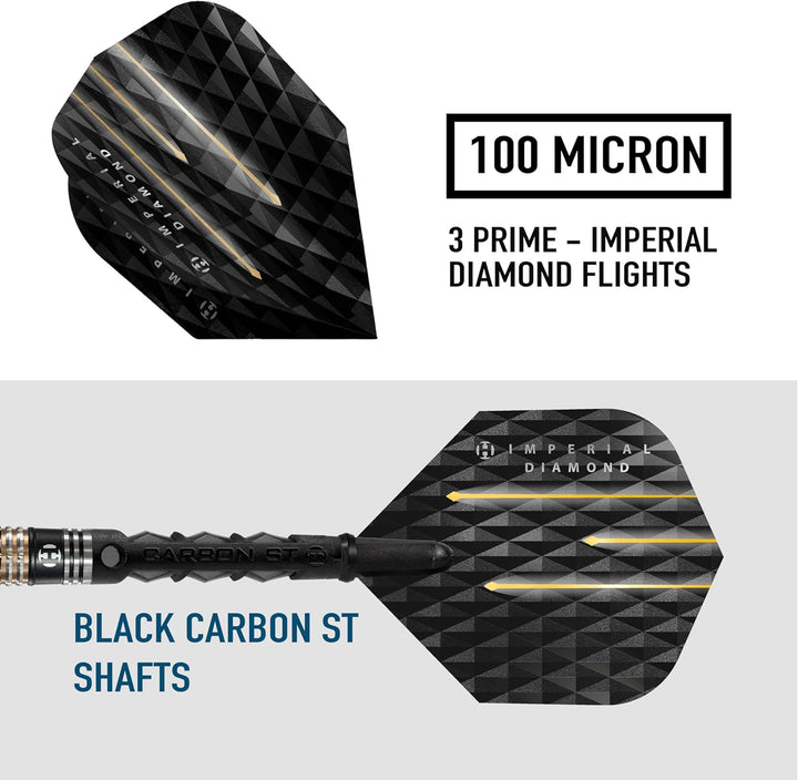 Harrows Imperial Diamond 90% Tungsten Steel Tip Darts 23 Gramm, 23 Gramm