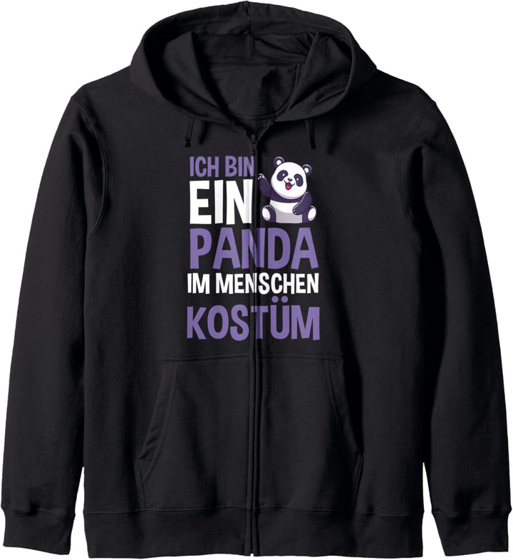 Ich bin ein Panda im Menschen Kostüm Kapuzenjacke