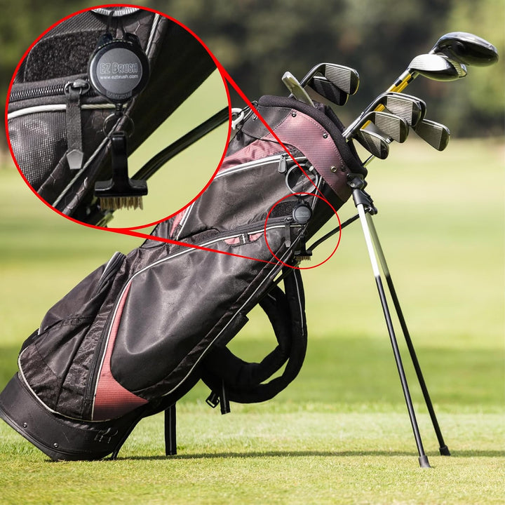 EZ Brush Ultimate Golfbürste zum Anklippen, Schwarz 1