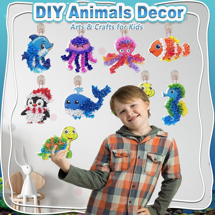 JRD&BS WINL DIY Kunstset für Kinder,Poke-in Kunst Blumenstrauss, kreative Aktivität für Kinder, Gesc