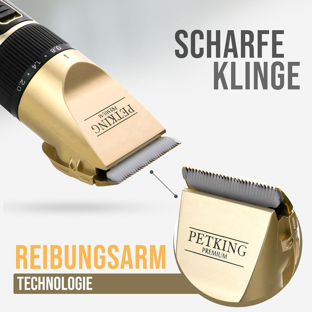 PetKing Premium Hundeschermaschine Profi Schermaschine Hund Langhaar Tierhaarschneidemaschine Hundeh