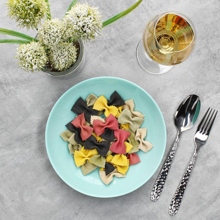 MamboCat 6er Set Mint Suppenteller aus Glas I 420ml, Ø 20,3 cm I Moderne Tiefe Teller für Müsli, Sup