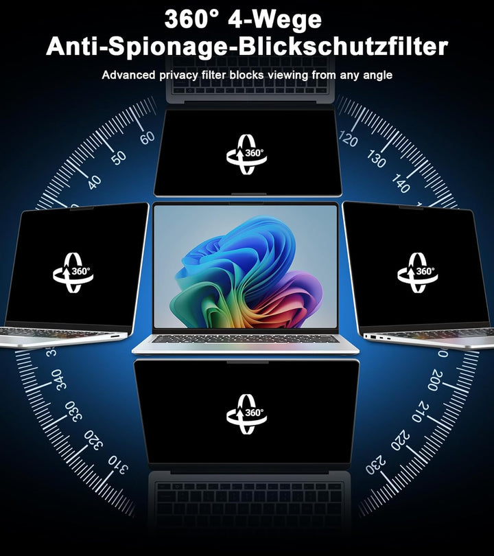 STARY 360° Sichtschutzfolie für 13,8 Zoll Surface Laptop 7 (Modell: 2036 2107),Microsoft Surface Lap