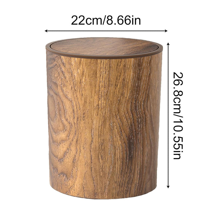 Générique Mülleimer mit Holzmaserung | Mülleimer mit Holzmaserung für Badezimmer | Mülleimer für Unt