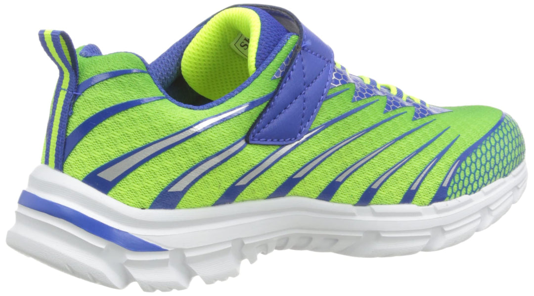 Skechers Jungen 403900l Lmbl Sneaker 27 EU Limettengrün Blau Silberfarbener Rand, 27 EU Limettengr&#