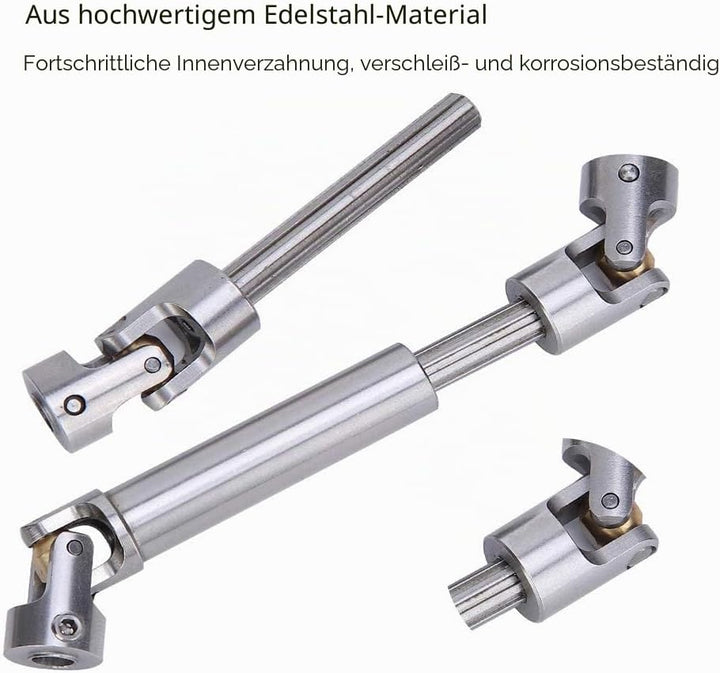 RC Antriebswelle, 2 Stück 90-125 mm Edelstahl Antriebswelle für axiale Traxxas 1/10 RC-Raupenwagen F